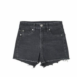 American Eagle Black Denim Shorts – Frayed Hem – Women’s Size